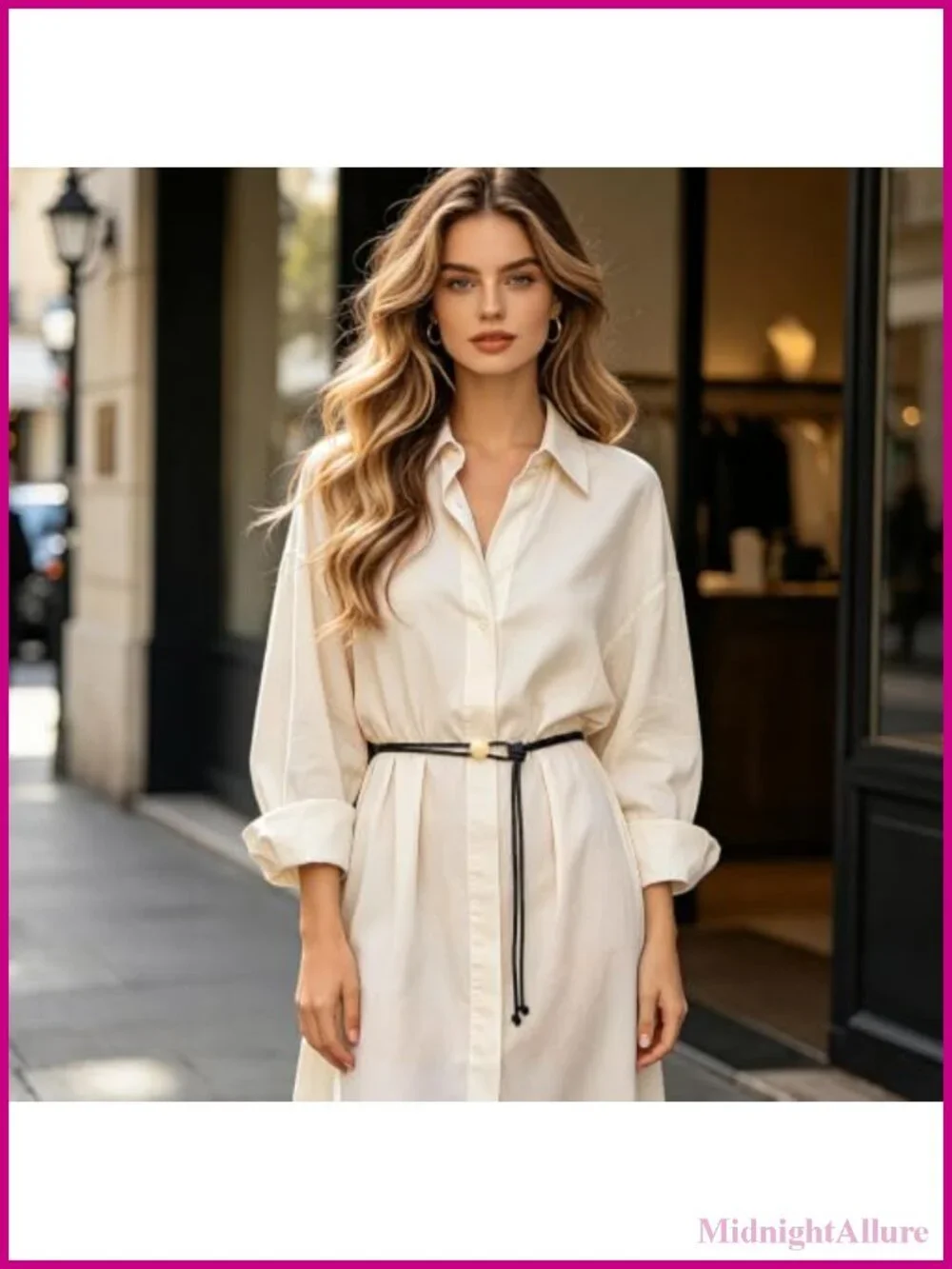 Skinny Vegan Leather Rope Belt Adjustable Tie Waist for Dress
